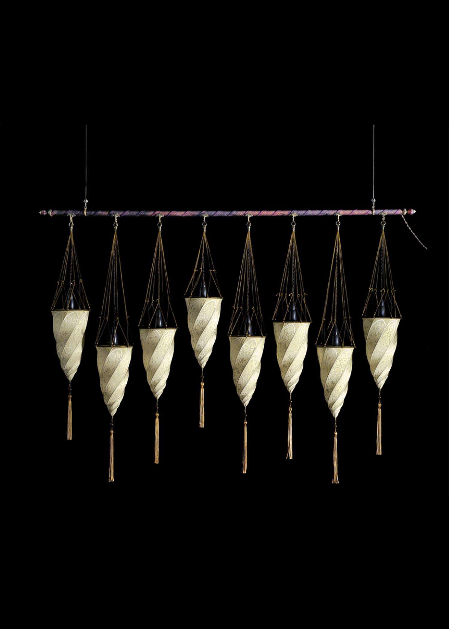 Cesendello 8 Lamp Rod (AF017-8-IV-CL) Cesendello 8 Lamp Rod (AF017-8-IV-CL)image