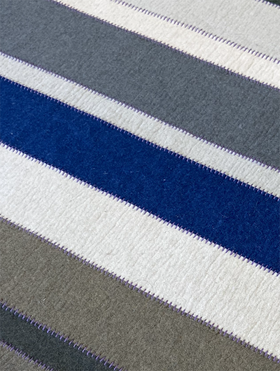 blue and brown detail