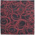 red and aubergine